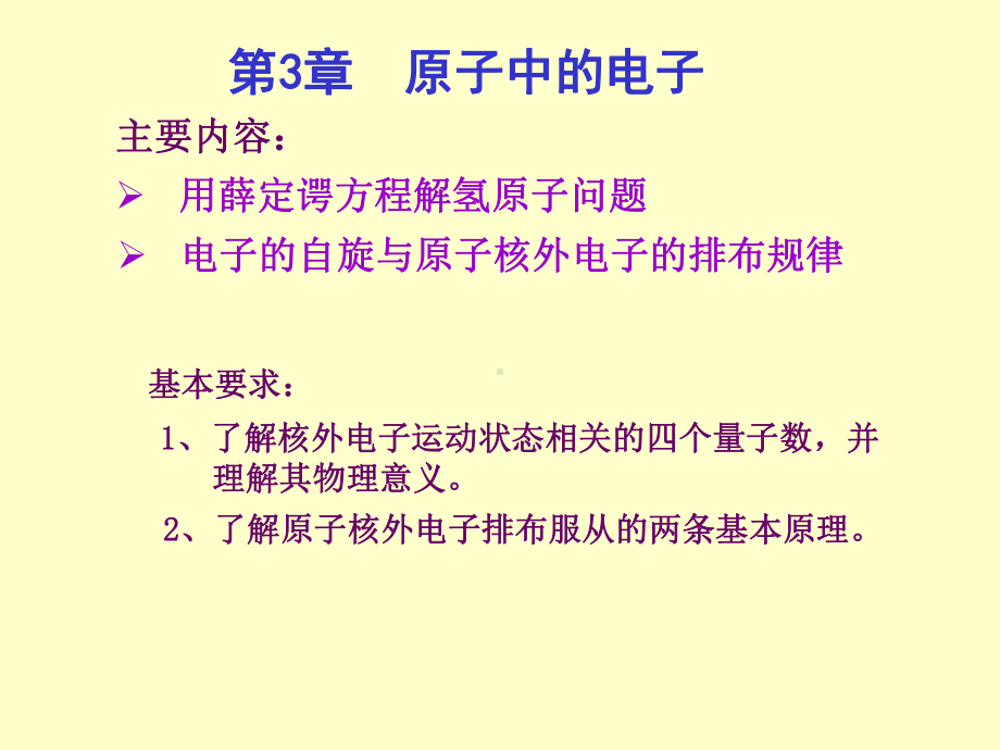 大学物理第三章原子中的电子课件.ppt_第1页