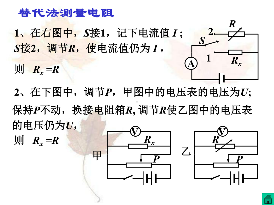 实验6-比较法和替代法测电阻课件.ppt_第2页