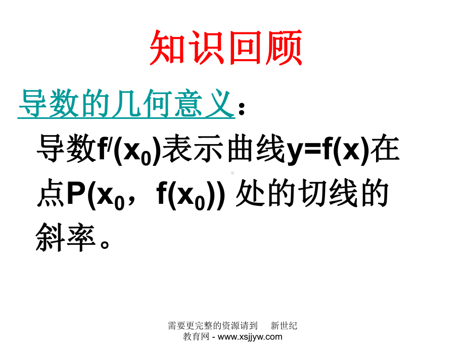 导数的几何意义及应用课件.ppt_第3页