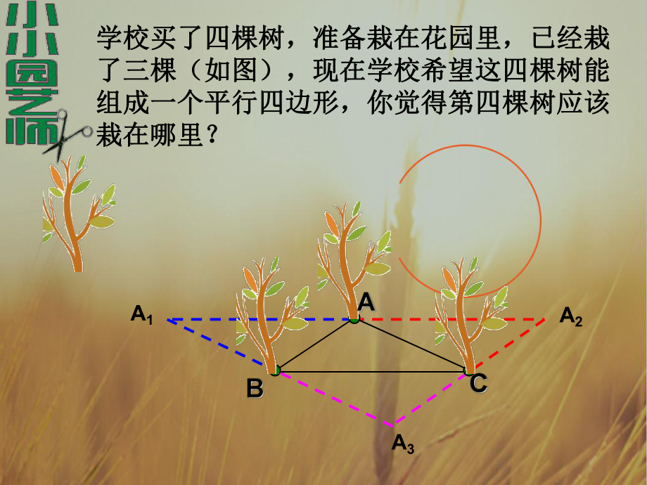 初中数学课件-平行四边形的性质对边对角线应用-.ppt_第3页