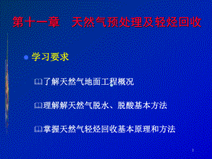 天然气工程教程第11章天然气预处理及轻烃回收课件.ppt