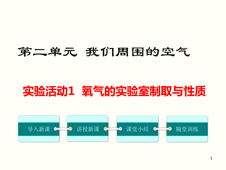 实验活动1-氧气的实验室制取与性质教学课件.ppt_第1页