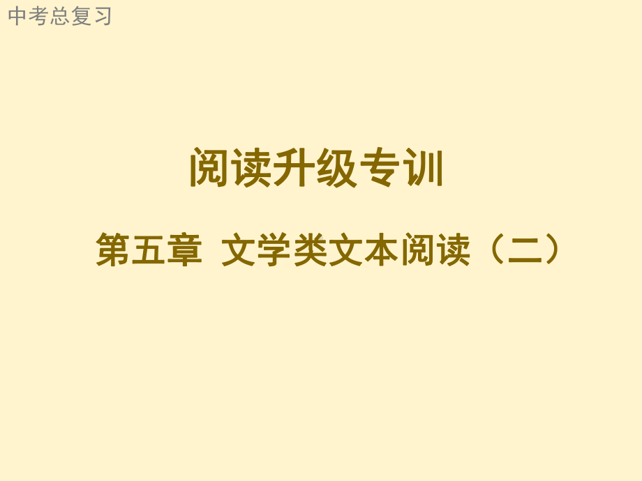 广东中考语文二轮复习阅读升级专训文学类文本阅读课件.ppt_第1页