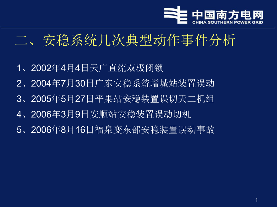 南方电网安自装置典型动作情况分析课件.ppt_第1页