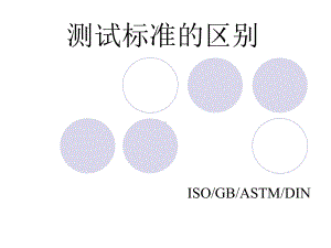 塑料物性检测标准ISO-ASTM-DIN-对比课件.ppt