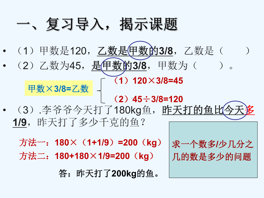 已知比一个数多(少)几分之几是多少求这个数(例5)课件.ppt_第2页