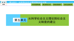 历史人教版必修一课件：第五单元-《马克思主义的诞生》.ppt
