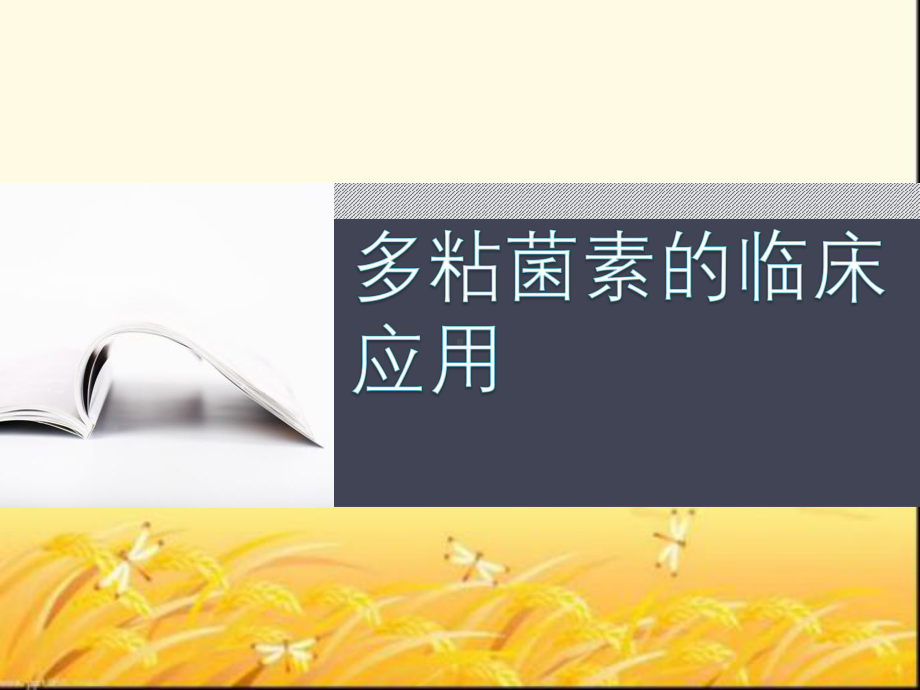 多粘菌素的临床应用课件.ppt_第1页