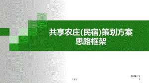 共享农庄(民宿)思路框架课件.ppt