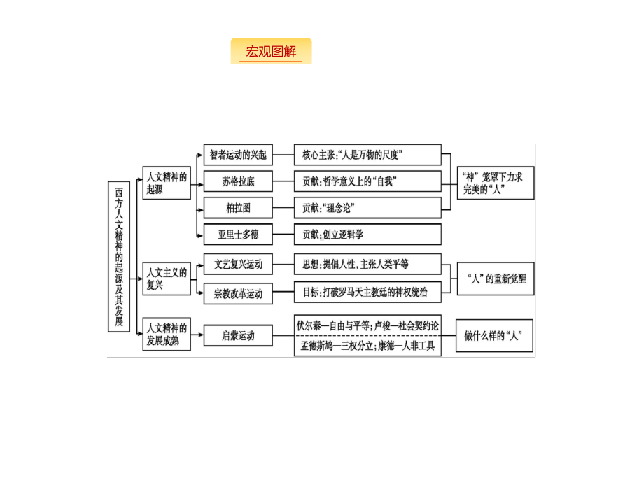 历史通史版大一轮复习课件：专题十一-西方人文精神的起源和发展-专题整合11.pptx_第2页