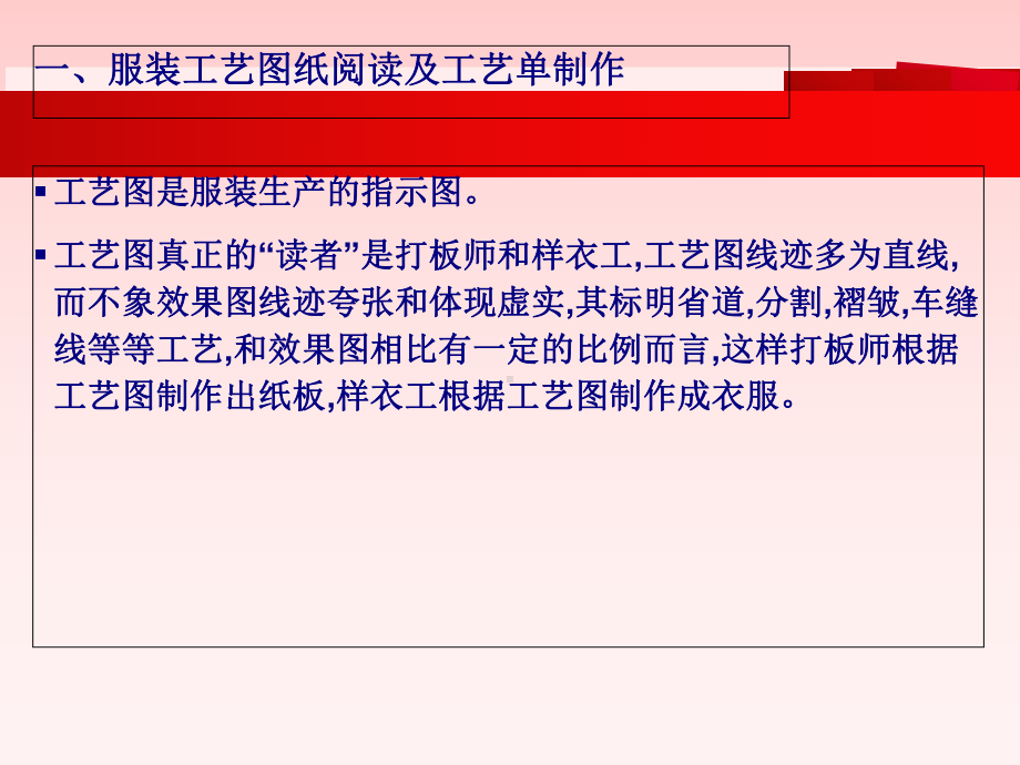 服装工艺图纸阅读及生产工艺流程培训教材(-45张)课件.ppt_第2页