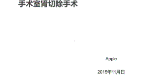 手术室肾切除手术课件.ppt