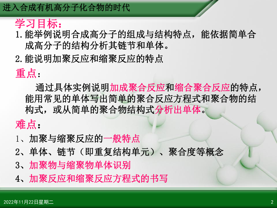 新人教版高中化学选修《合成高分子化合物的基本方法》课-导学课件.ppt_第2页