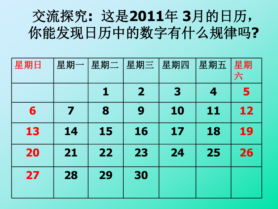 探索日历表中的规律课件.ppt_第3页