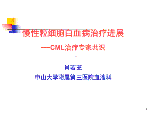 慢性粒细胞白血病治疗进展概要课件.ppt