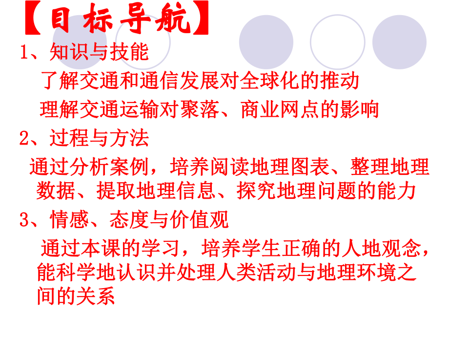 新课标鲁教版高中地理必修二第四单元第三节《交通与通信发展带来的变化》课件.ppt_第2页