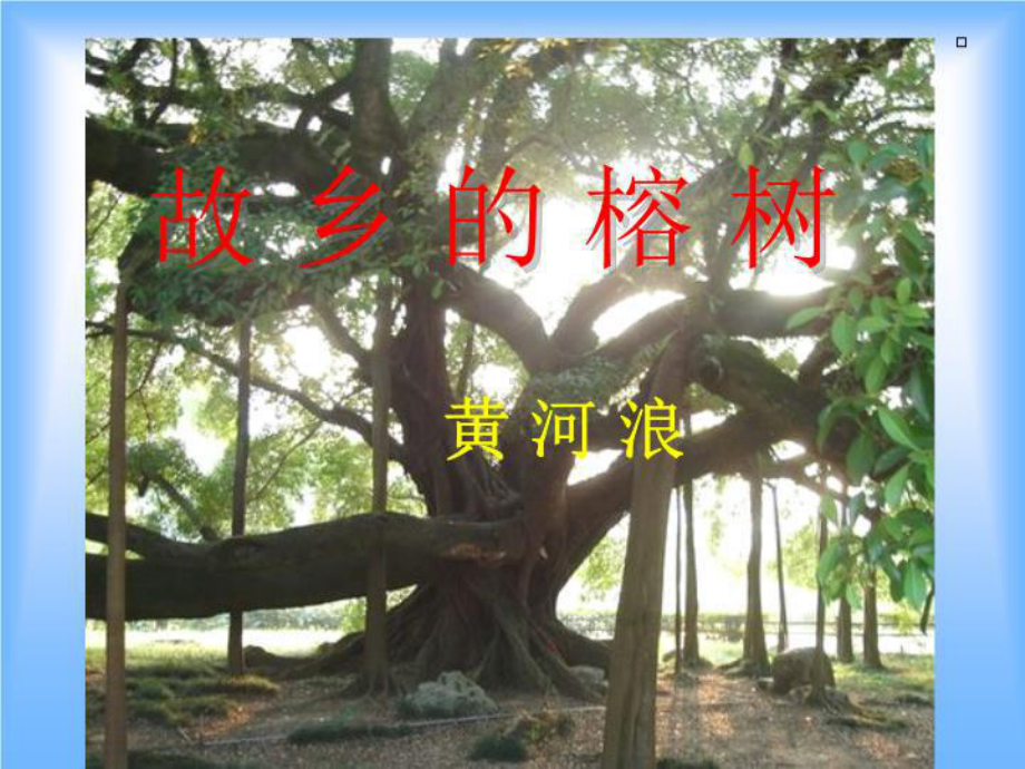 故乡的榕树--精美课件(精选).ppt_第1页