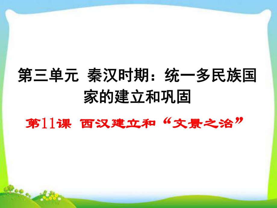 新部编版《西汉建立和“文景之治”》教学课件.ppt_第2页