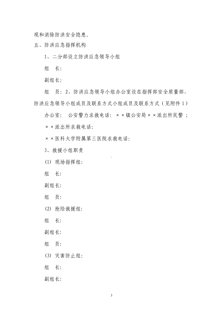 防洪防汛应急预案参考模板范本.docx_第3页