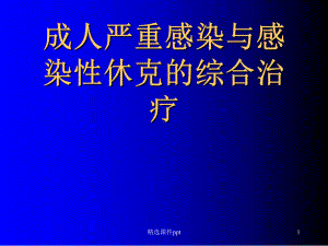 成人严重感染与感染性休克的综合治疗课件.ppt