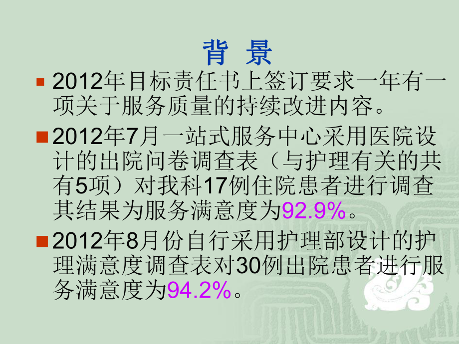 提高住院病人服务满意度PDCA汇报解析课件.ppt_第2页