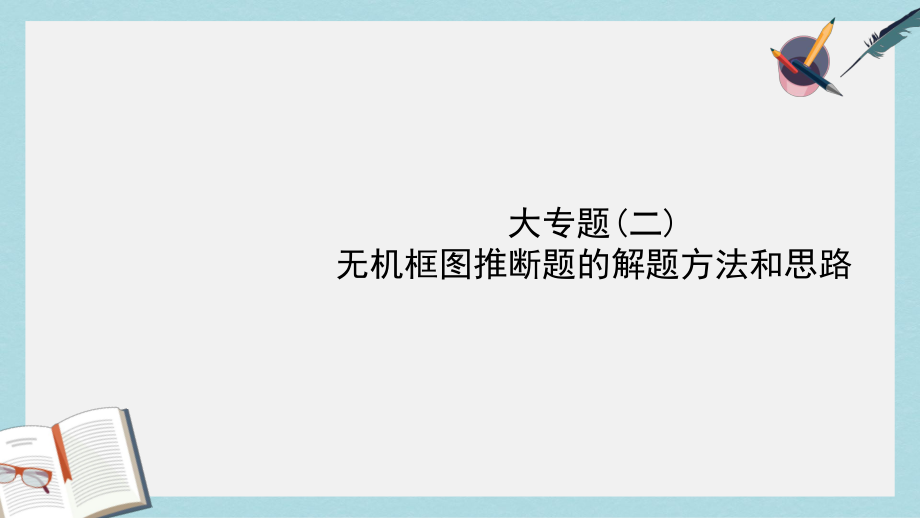 新人教版高考化学一轮复习大专题二无机框图推断题的解题方法和思路课件.ppt_第1页