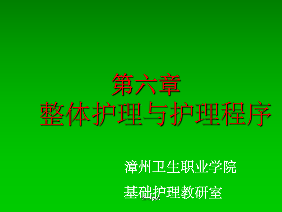 整体护理与护理程序课件.ppt_第1页