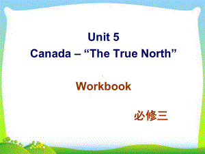 新人教版高中英语必修三-Unit-5-Workbook教学课件.ppt--（课件中不含音视频）