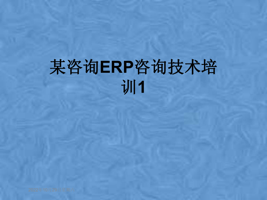 某咨询ERP咨询技术培训1课件.pptx_第1页