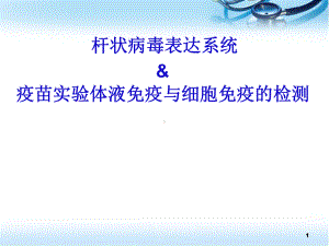 昆虫细胞的培养及杆状病毒滴度测定医学课件.ppt