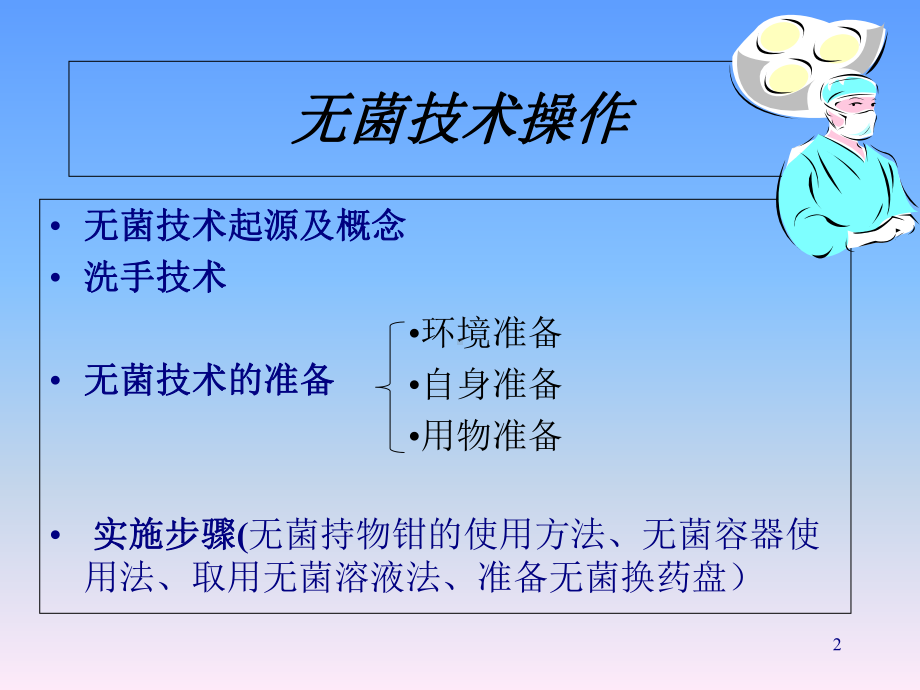 无菌技术及伤口换药操作规范培训课件(-39张).ppt_第2页