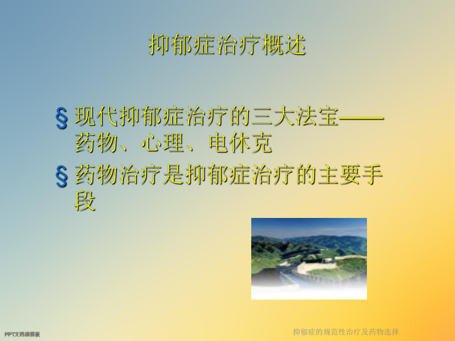 抑郁症的规范性治疗及药物选择课件.ppt_第2页