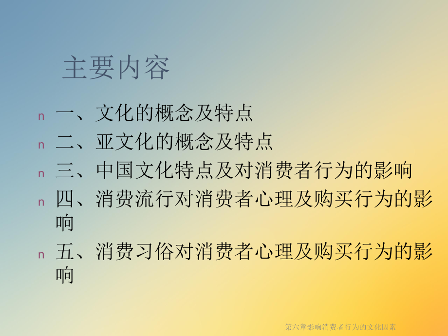 第六章影响消费者行为的文化因素课件.ppt_第2页