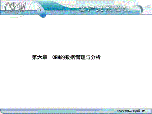第六章CRM的数据管理与分析课件.ppt