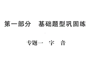 重庆中考语文基础知识巩固练复习课件-专题一-字音(共34张).ppt