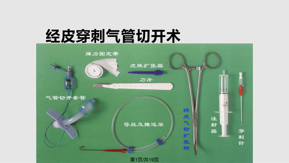 经皮穿刺气管切开术课件.pptx_第1页