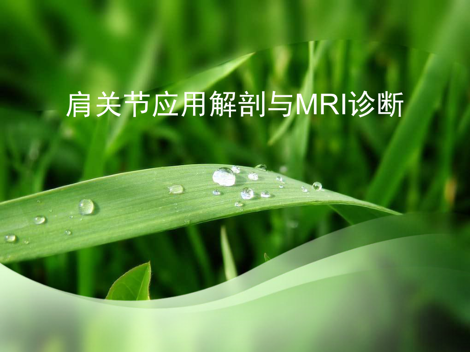 肩关节病变MRI(骨科)课件.pptx_第1页