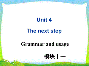 牛津译林版高中英语-Module-11-Unit-4-Grammer-and-usage教学课件.ppt--（课件中不含音视频）