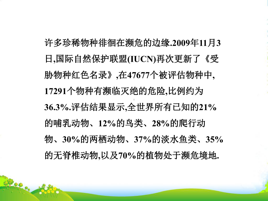 高中地理-第四章第四节生物多样性保护课件-新人教选修6.ppt_第3页