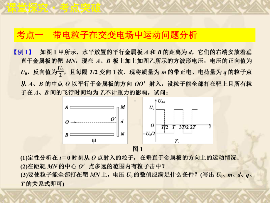 步步高人教版物理一轮课件(浙江专用)专题六-带电粒子在电场中运动综合问题的分析.ppt_第2页