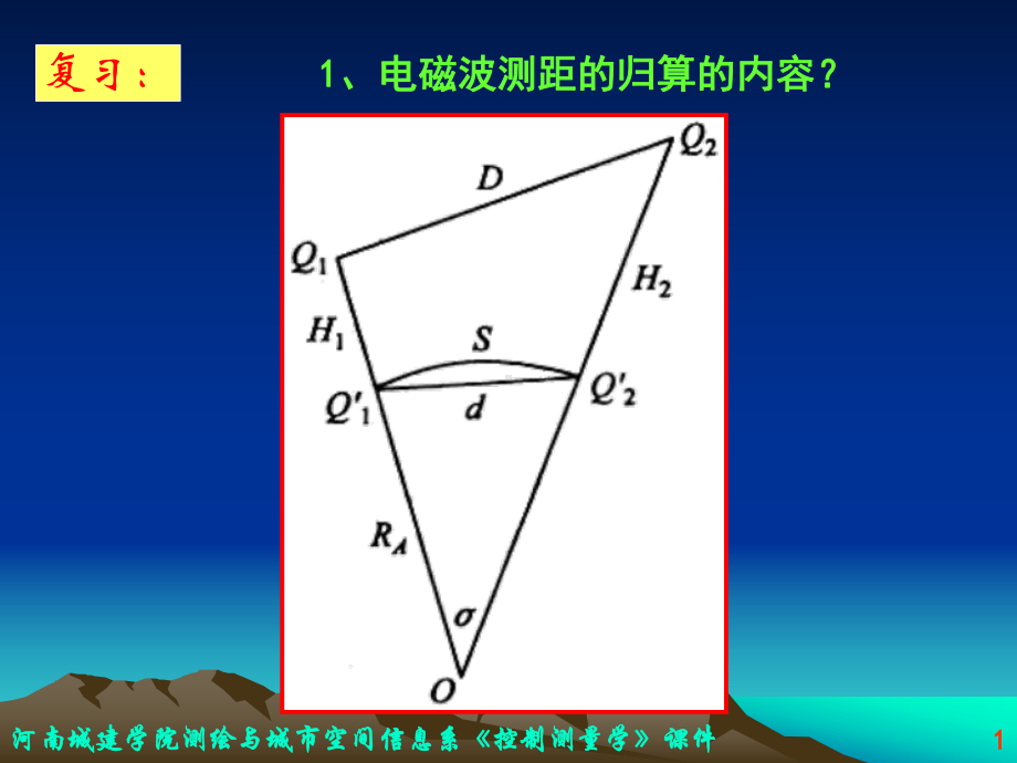 第七章-椭球面元素归算至投影面课件.ppt_第1页