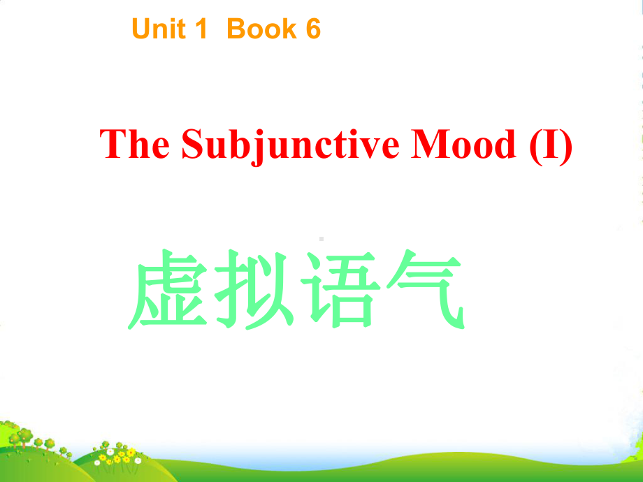高中英语-虚拟语气第一单元课件-新人教版选修6.ppt_第3页