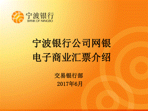 银行公司网银电子商业汇票介绍(-56张)课件.ppt