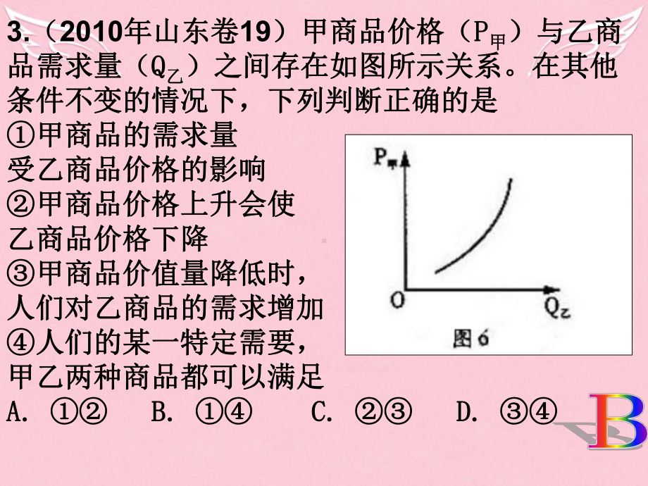 高中政治-经济生活-第二课多变的价格三年高考试题课件-新人教版必修1.ppt_第3页