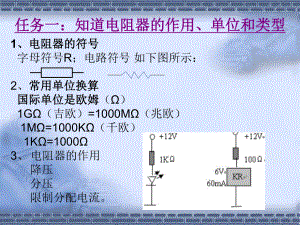 项目一：电阻器的识读与检测课件.ppt