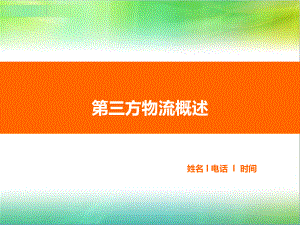 第三方物流概述课件.ppt