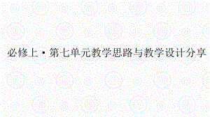 高中语文部编新版必修上册-教学思路与教学设计分享-课件(共77张).pptx