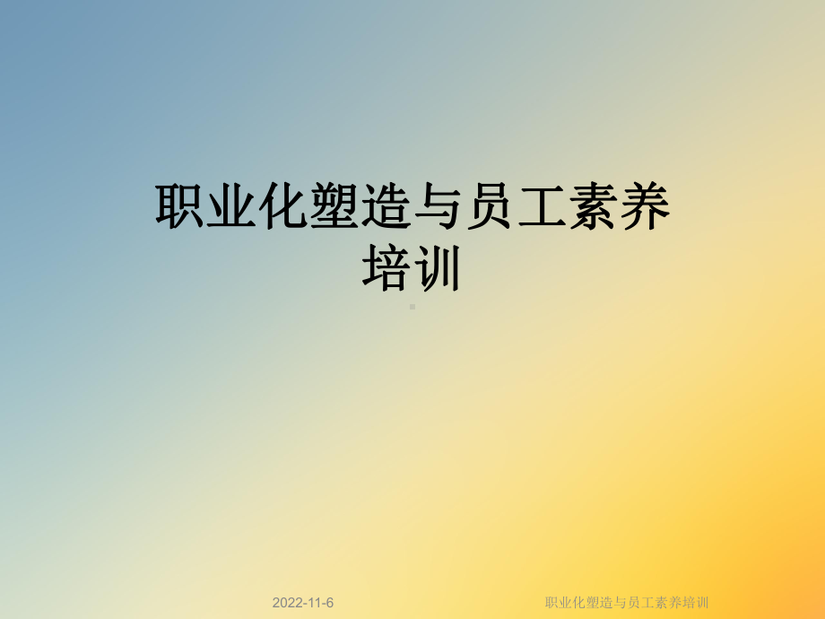 职业化塑造与员工素养培训课件.ppt_第1页