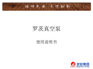 罗茨真空泵课件.ppt