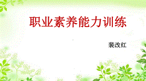 职业素养能力训练(课件).ppt